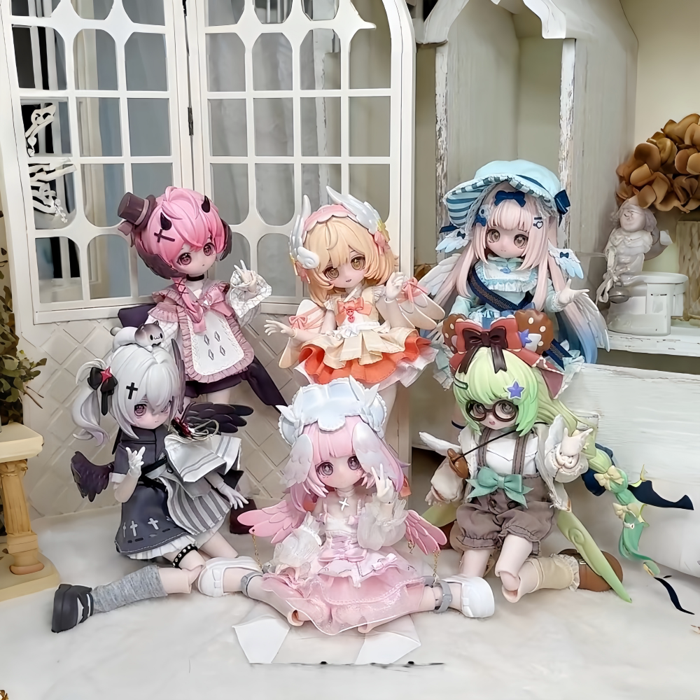 【天系工作室】光与影BJD8分盲盒光翼学院系列桌面摆件可动人偶礼