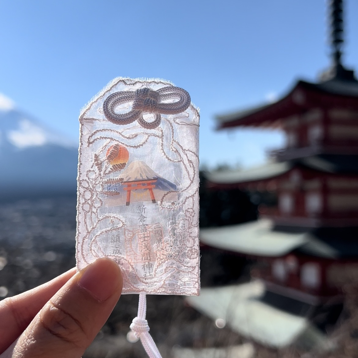 2025日本蛇年吉祥物挂件本命年新年礼物富士浅间神社御守富士山