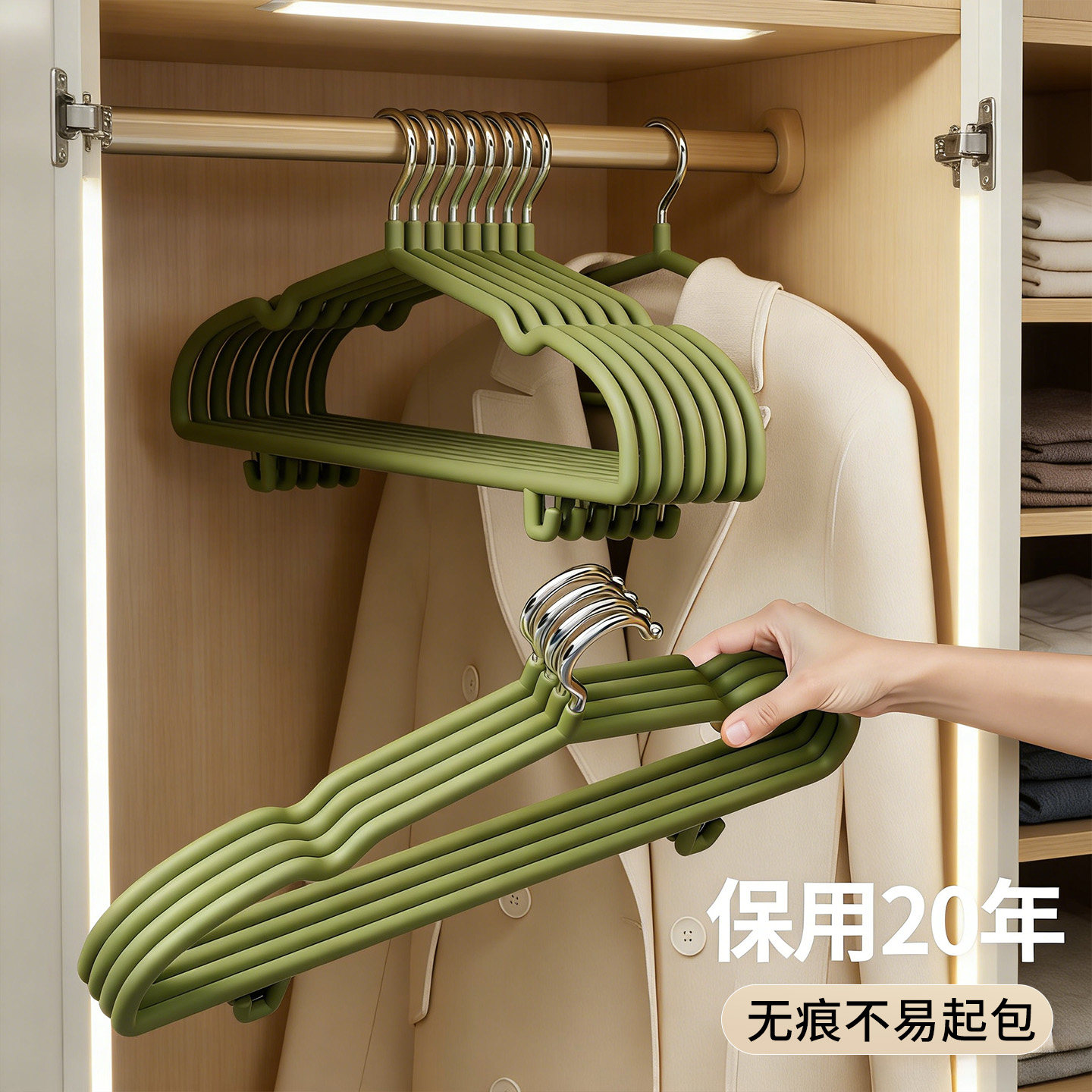 树脂衣架家用挂衣加粗加大无痕防肩角滑衣架宿舍学生用衣服衣挂架