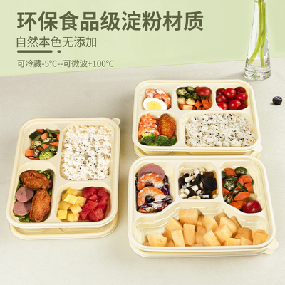 一次性带盖餐盒可降解