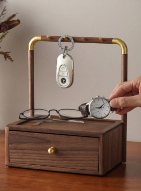 玄关钥匙抽屉收纳盒桌面摆件