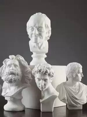 David plaster statue ornaments Nordic light luxury statue creative artwork modern living room wine cabinet home decorations