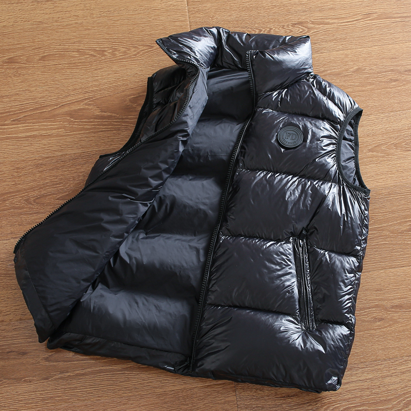 冬季85鸭绒羽绒马甲背心