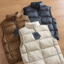 男士 90白鸭绒 冬季 高充绒 轻便保暖立领休闲羽绒背心马甲 高蓬松