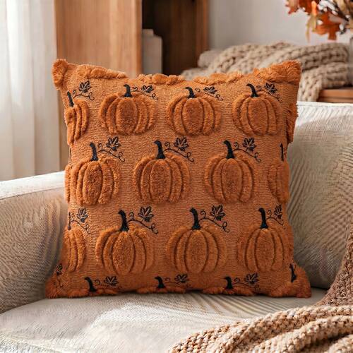 45cm×45cm Halloween Christmas Bow Tie Plush Pillow Cover So