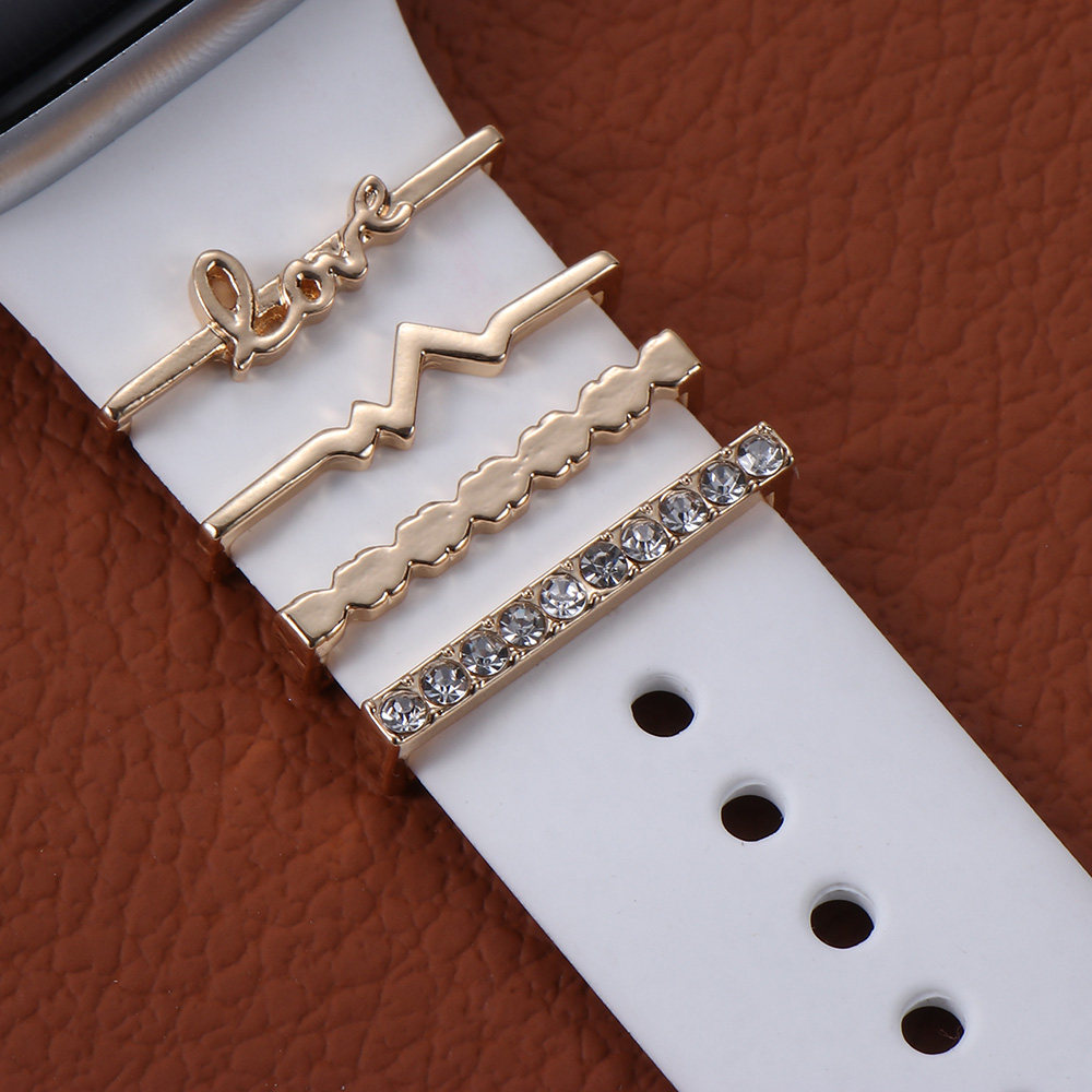 NEW DIAMOND LOVE ORNAMENT METAL CHARMS DECORATIVE RING FOR
