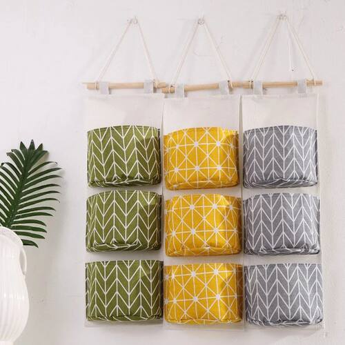 3 Pockets Hanging Organizers Storage Bag Behind The Door Ver