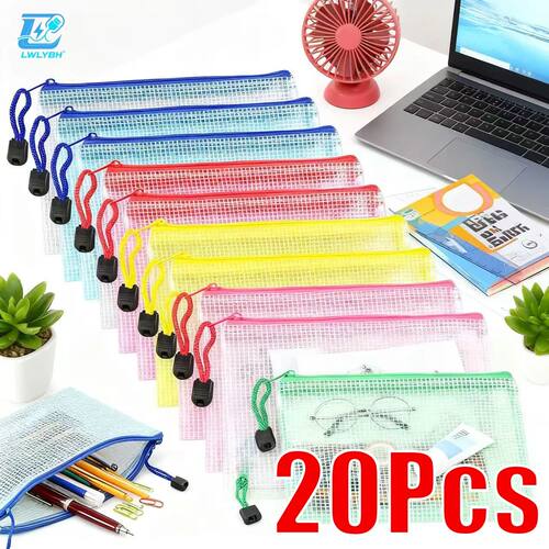 Zipper Documents Bag A4/A5 Plastic Folders A3 Transparent Wa