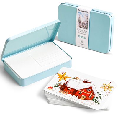 Blank Watercolor Paper Postcards, 4