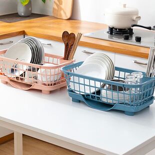 Dish Drying Rack Fast Drainage Detachable Base Drainboard De