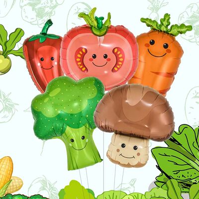 New Vegetable Aluminum Film Balloon Mushroom Pepper Tomato C