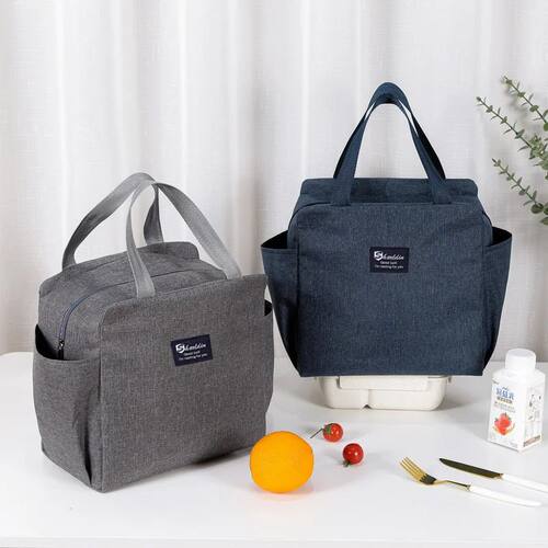 Large Capacity Cooler Bag Oxford Portable Zipper Thermal Lun