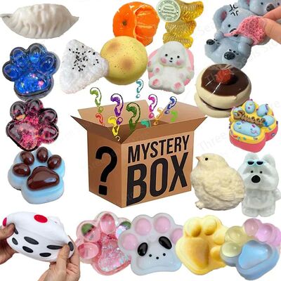 Blind Box Mystery Kawaii Cat Paw Mochi Squishy Simulated Foo