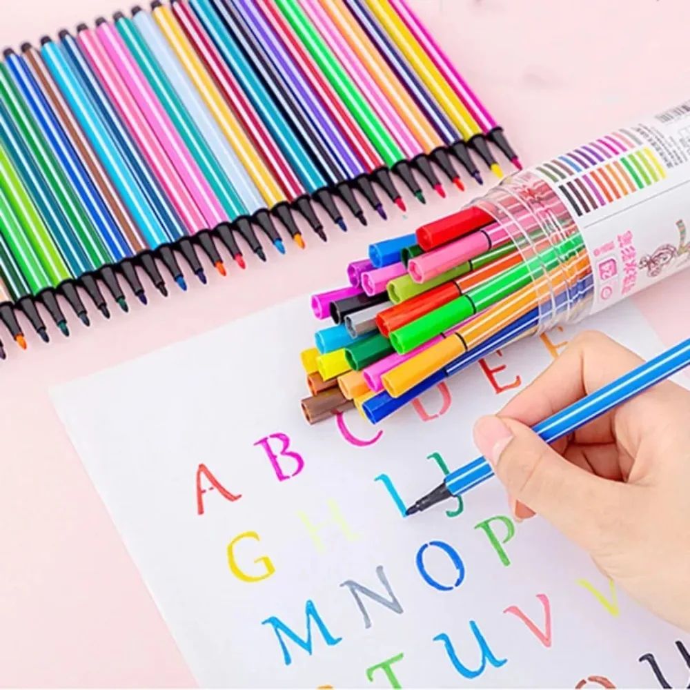 Fancy 12/18/24/36 Colors Washable Colored Pen Painting Marke