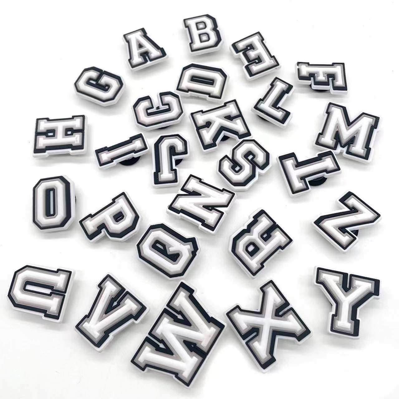Shoe Charms Decorations for Crocs 1pcs Alphabet Letter Pins