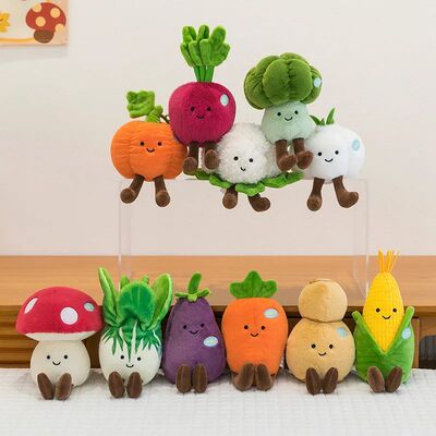 New 20cm Cartoon Vegetable Plush Doll Carrot Broccoli Pumpki