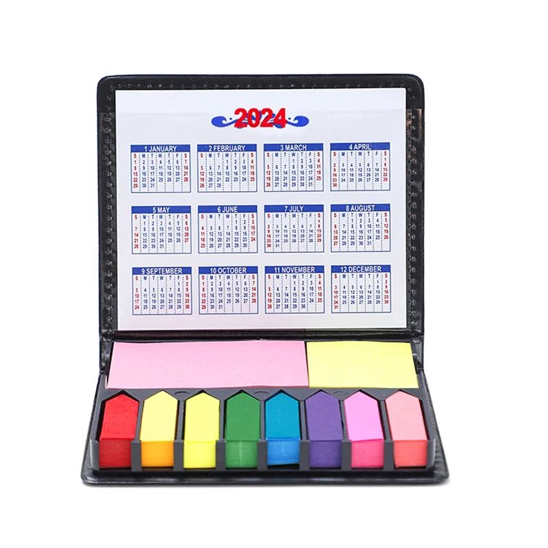 2PCS Sticky Notes Tabs For Page Markers, Memo Pad With Calen