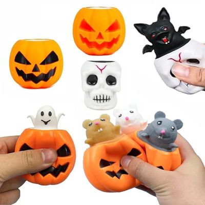 Halloween Squeeze Toys Pumpkin Skeleton Squishy Toys for Kid