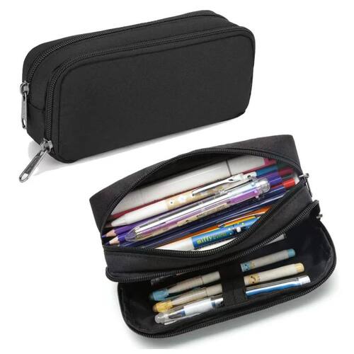 1pcs Large Capacity Korean Pencil Case Stationery Box Double