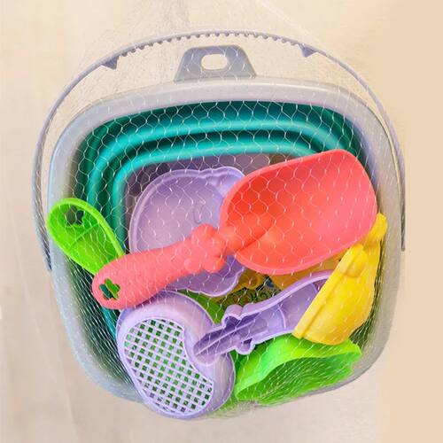 511PCS Beach Sand Play Water Set Folding Bucket Summer Toys