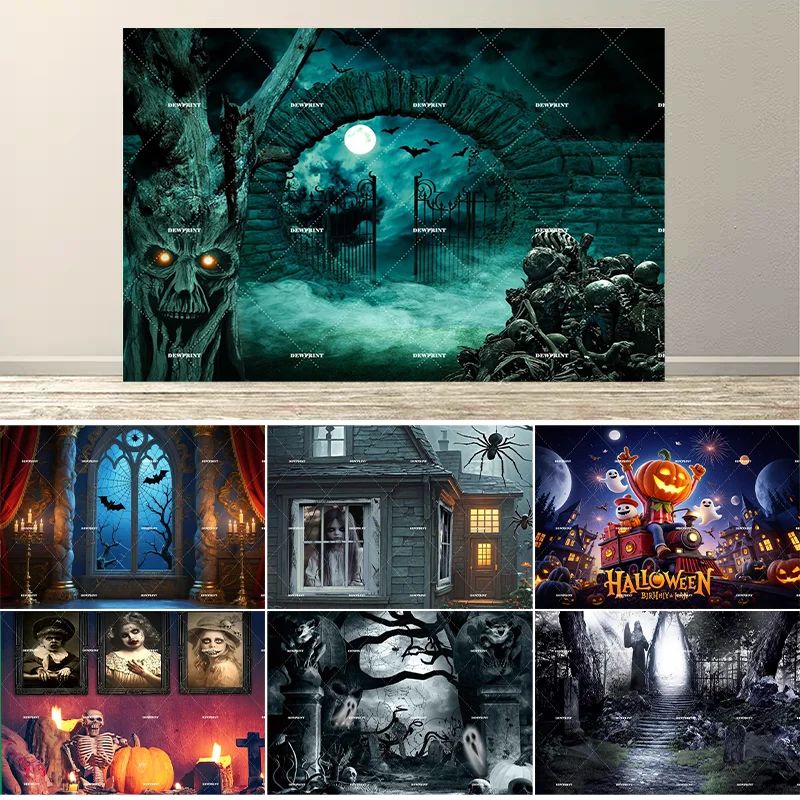 Dewprint Halloween Party Background for Photography Ghost Sh
