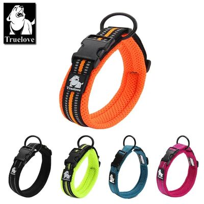 Truelove Adjustable Mesh Padded Pet Dog Collar 3M Reflective