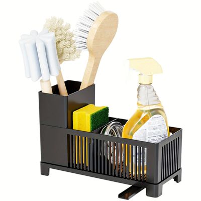 1pc Kitchen Drain Rack Kitchen utensils storage basket used