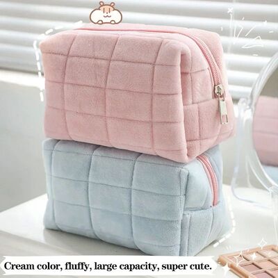 Kawaii Pencil Case Pillow Large Capacity Cosmetic Bag Cute B
