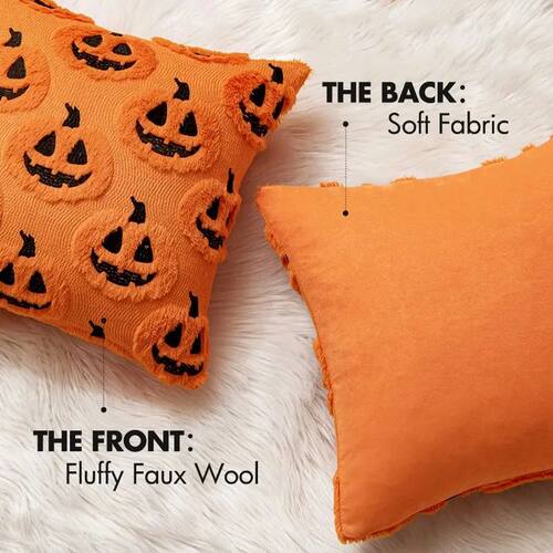 Fall Halloween Throw Pillow Covers Decorative Pumpkin Patter