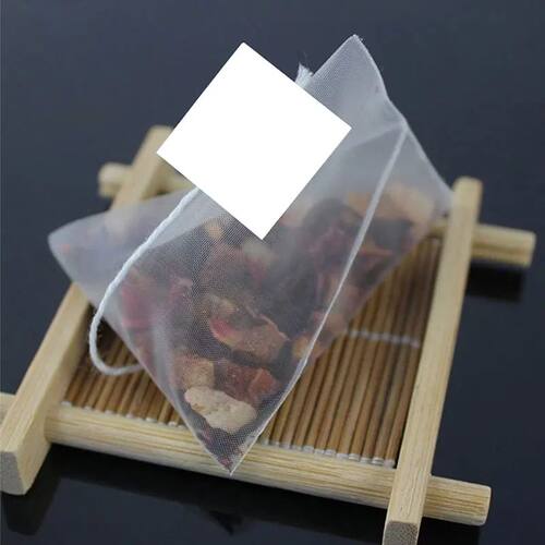 100pcs/lot Corn Fiber Pyramid Tea Bags Sealed Heat Biodegrad