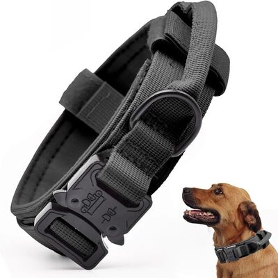 Tactical Dog Collar Adjustable Military Training Nylon Dog C
