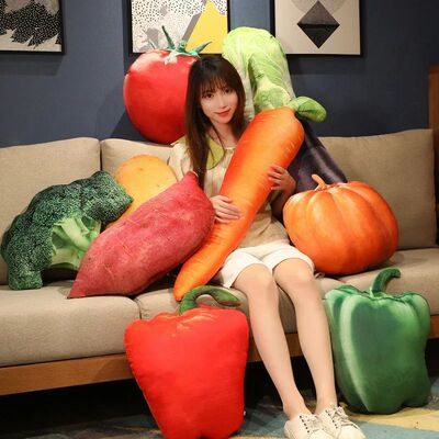 Vegetable Plush Toy Lifelike Tomatoes Broccoli Soft Stuffed
