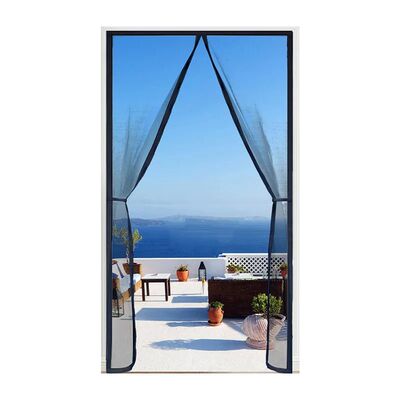 Magnetic Door Screen Insect Mosquito Net Curtain Black Fly I