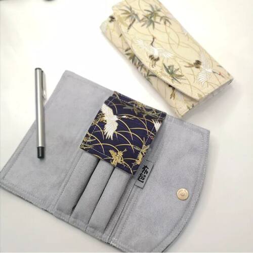 Original 3-hole Pen Sleeve Fountain Pen Storage Bag Pen Roll
