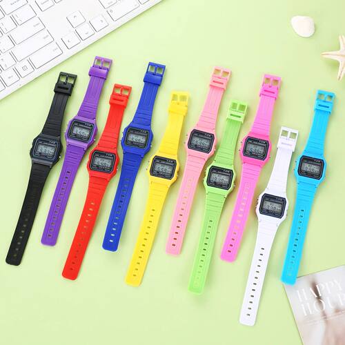 Fashion Luxury Brand Children Watch Rubber Sports LED Electr