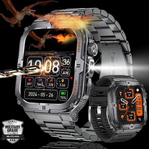 New GPS Track Smart Watch Men Compass 430mAh Large Battery S