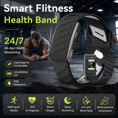Health Smart Screenless Band 24Hours Blood Pressure Uric aci