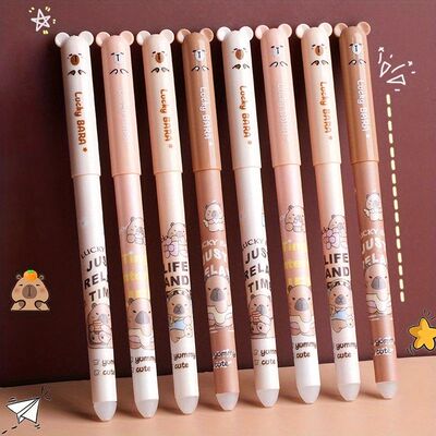 SHANDS 84-Pack Capybara Erasable Gel Pens 0.5mm Fine Tib Qui