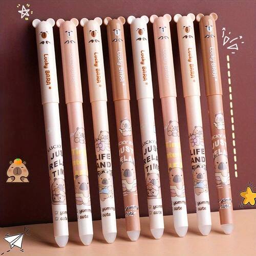 SHANDS 84-Pack Capybara Erasable Gel Pens 0.5mm Fine Tib Qui