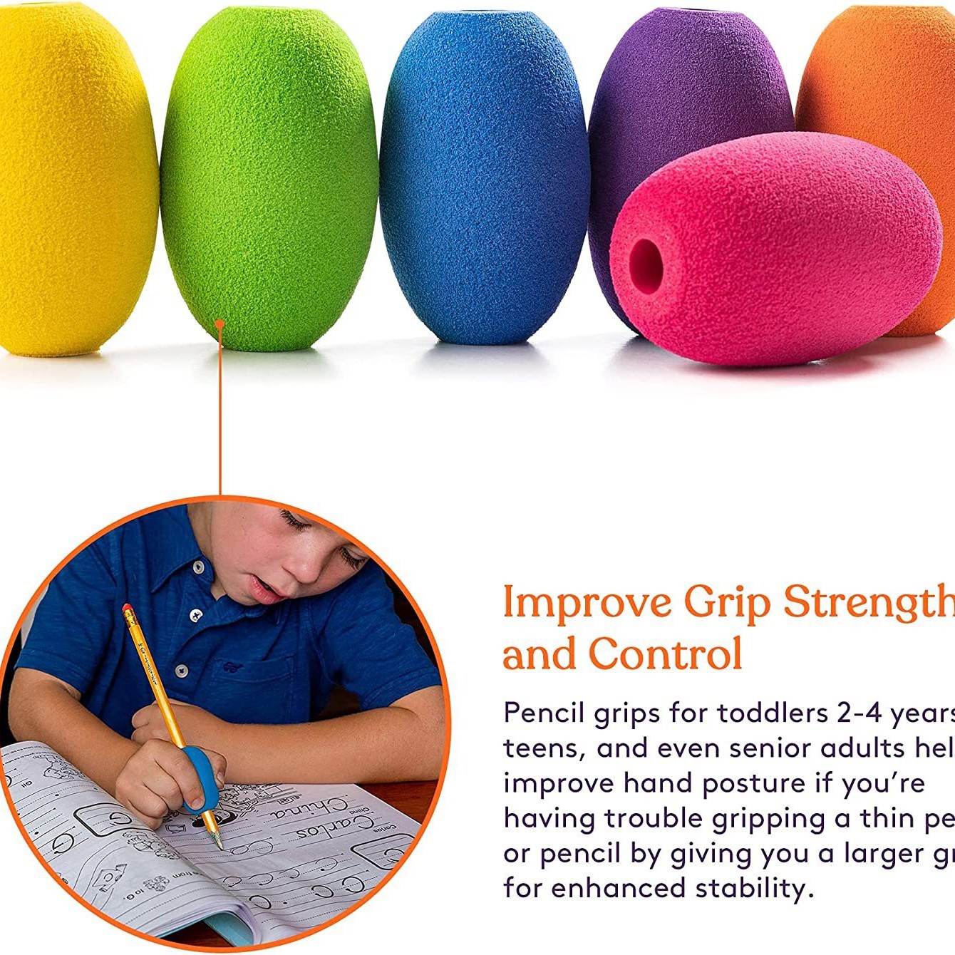 Children's Stationery Sponge Writing Posture Corrector Pen-p