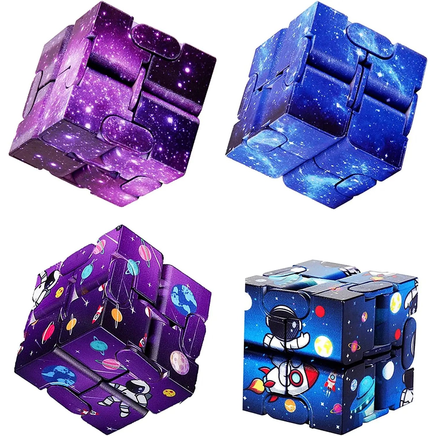 Infinity Magic Cube Starry Sky Square Puzzle Toys Four Corne