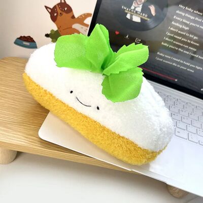 Korean Style Broccoli Garlic Pen Bag Desktop Storage Large C