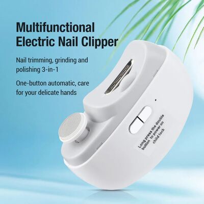 Electric Nail Clipper Grinding and Polishing with Light Auto