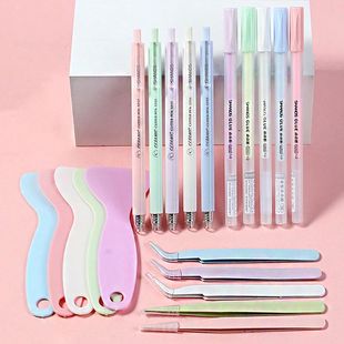 4Pcs Cute Journal Tools Stationery Set Creative Dot Glue Pen