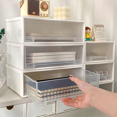 Desktop Storage Box Drawer Style Kitchen Storage Box Single-