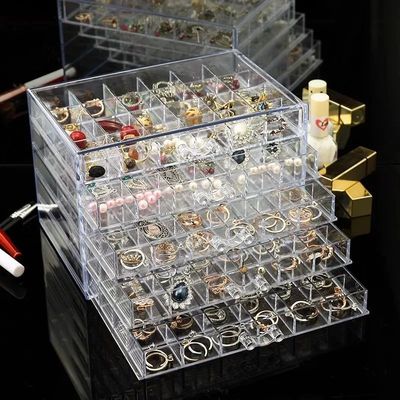 Earring earring storage box jewelry storage box 5 drawers tr