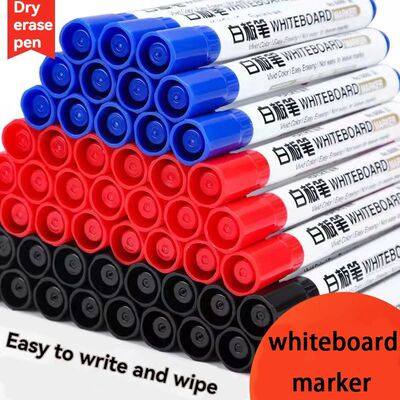 6Pcs/Set Dry Erase Whiteboard Marker Pen Blackboard Pens Thi