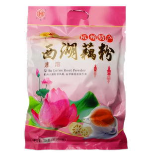 华源昌杭州西湖藕粉特产速溶藕粉龙井茶味藕粉羹小包装独立藕粉