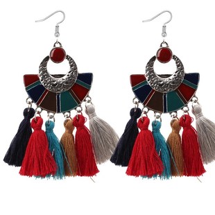 Drop Tassel Dangle Woman Earrings Bohemia Fashion Sector