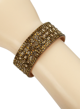 hand catenary women bracelet jewelry ins钻磁扣女手链皮手镯